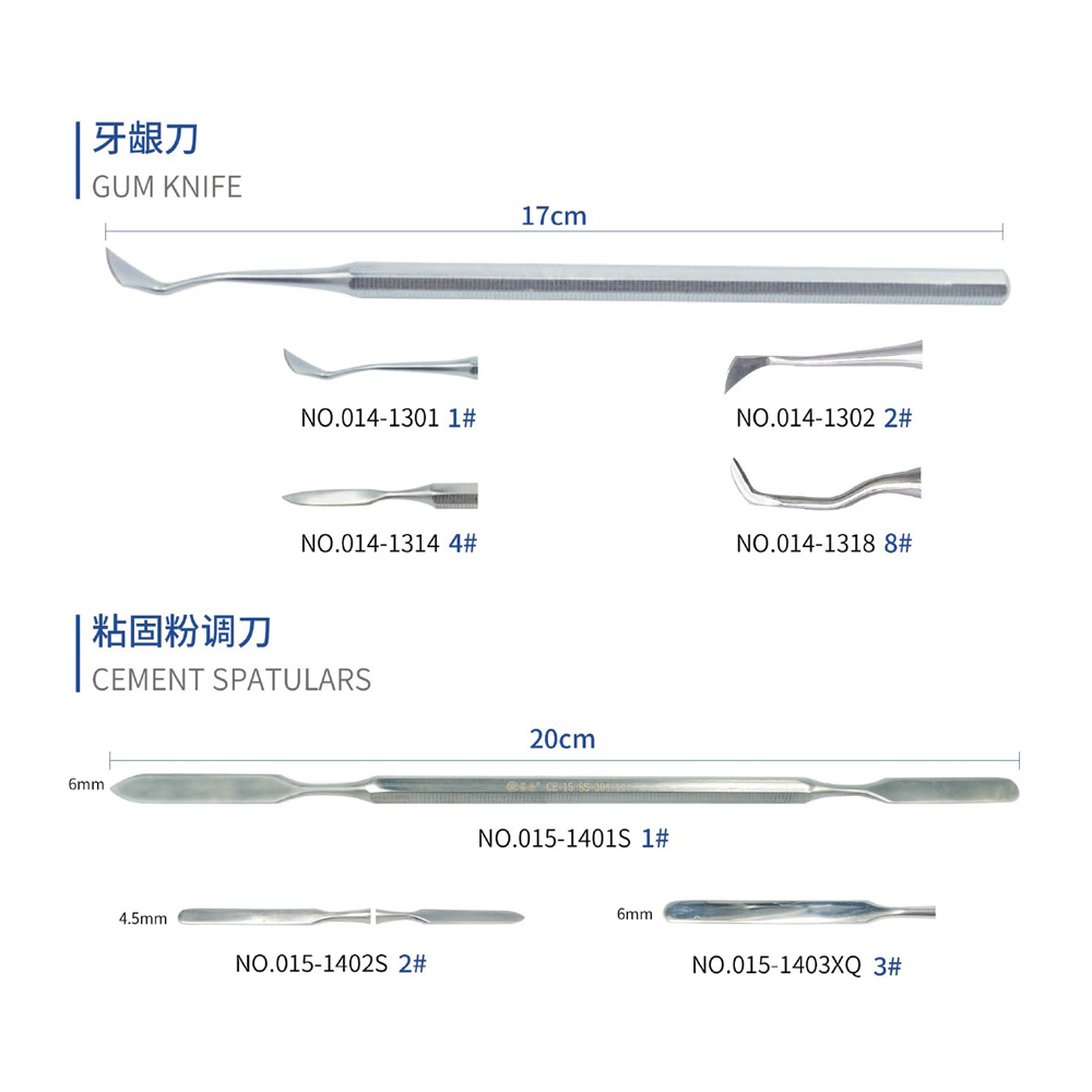 Gum knife & Cement spatulars, Dental Instrument